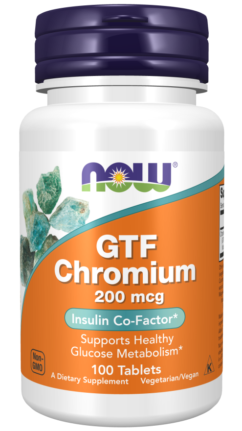 GTF Chromium 200 mcg Tablets Insulin Co-Factor*