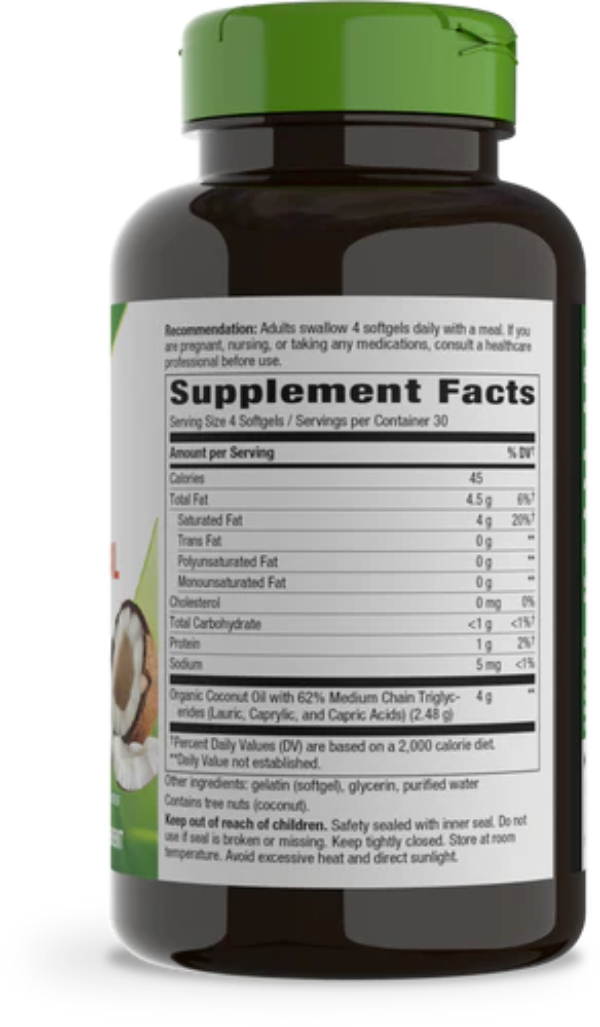Coconut Oil Softgels