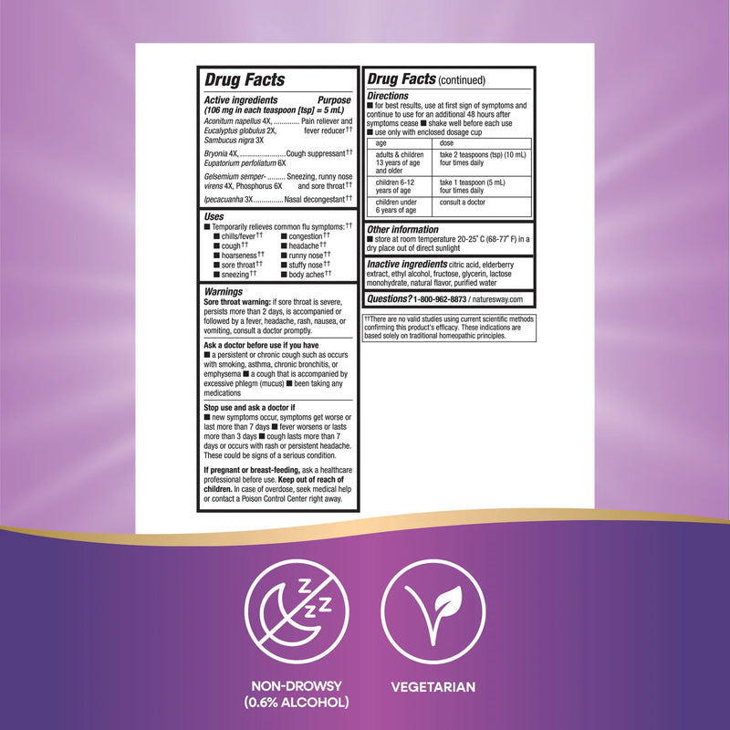 Sambucus Flu Relief Elderberry Syrup