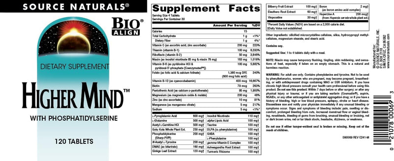 Higher Mind™ With Phosphatidyl serine