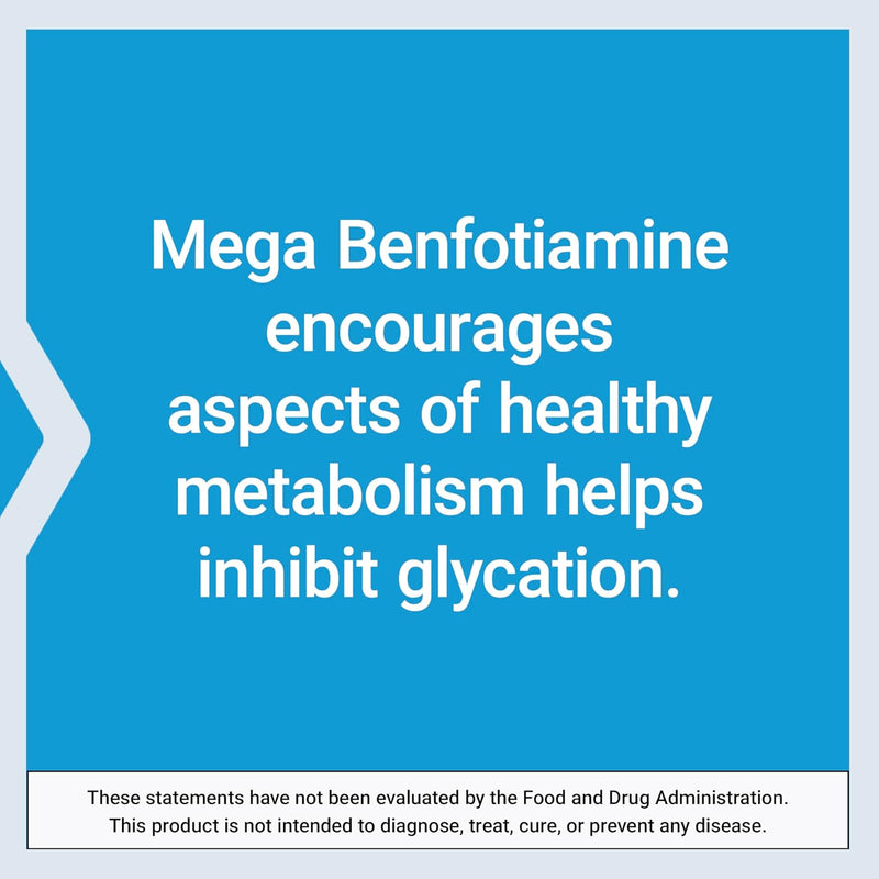 Mega Benfotiamine 250 mg, 120 vegetarian capsules