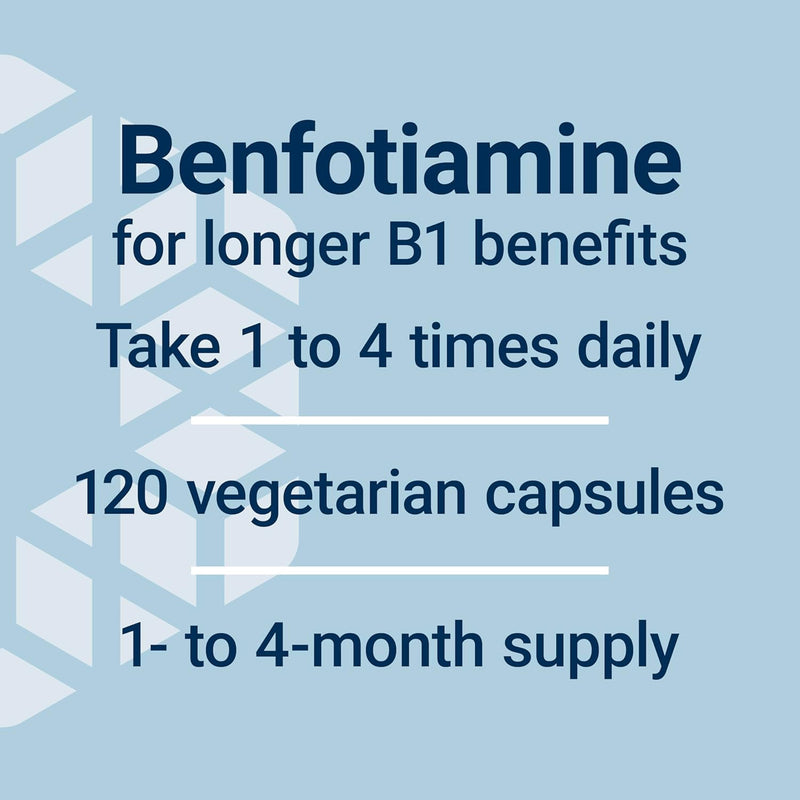 Mega Benfotiamine 250 mg, 120 vegetarian capsules