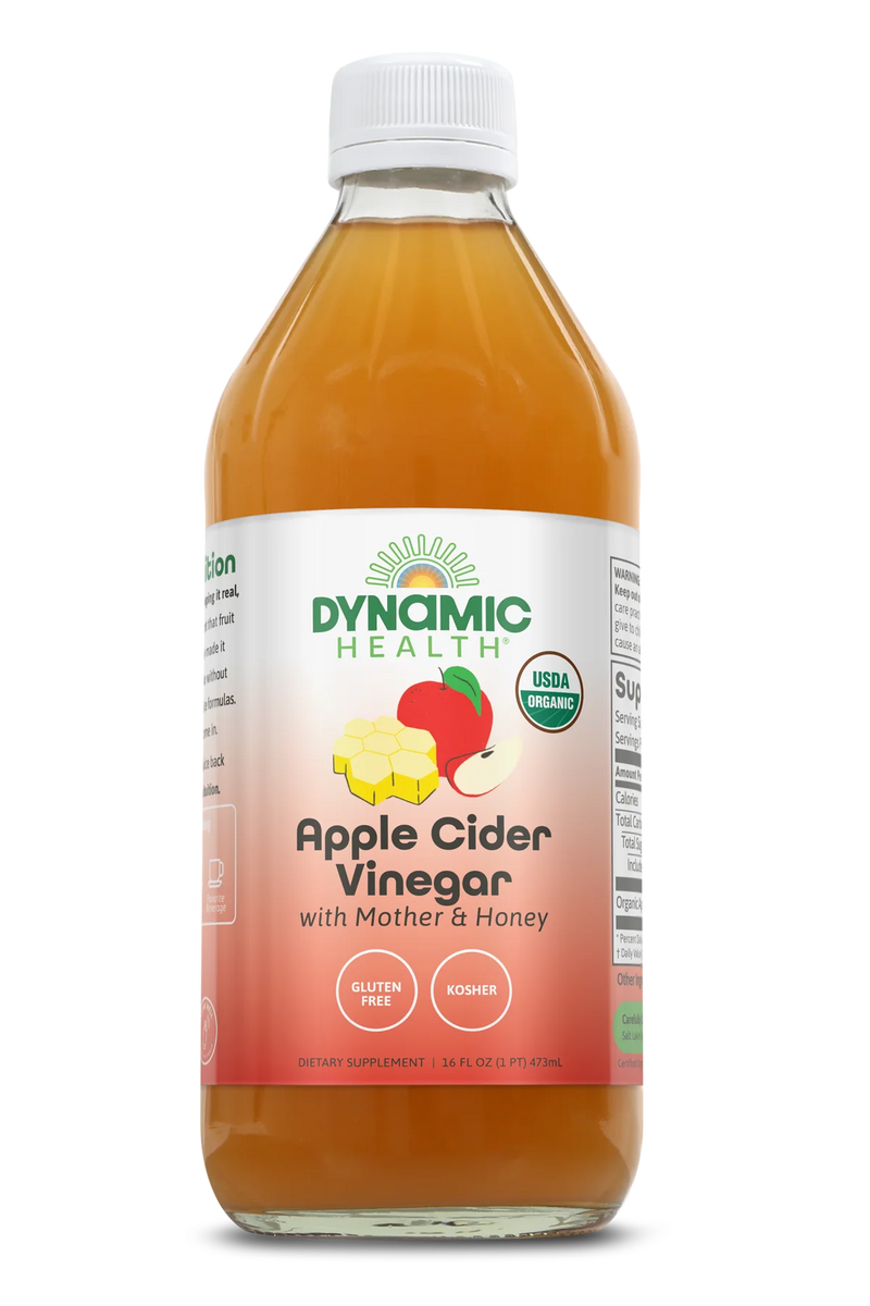 Apple Cider Vinegar w/ Mother & Honey certified organic 16 oz