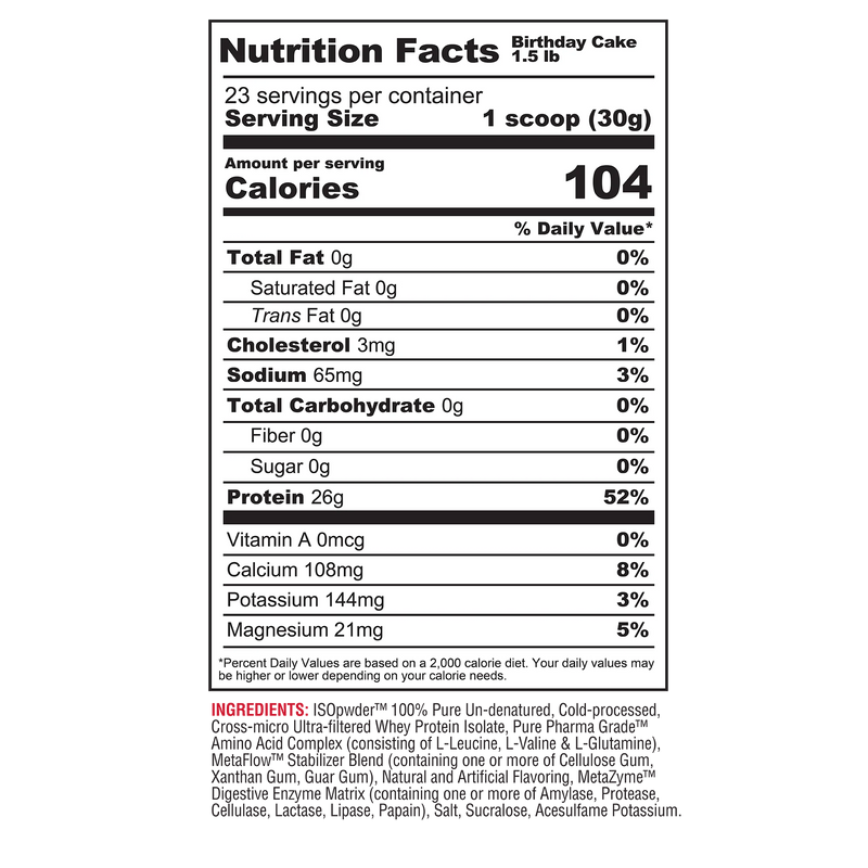 ISO PWDR WHEY PROTEIN ISOLATE 1.5LBS