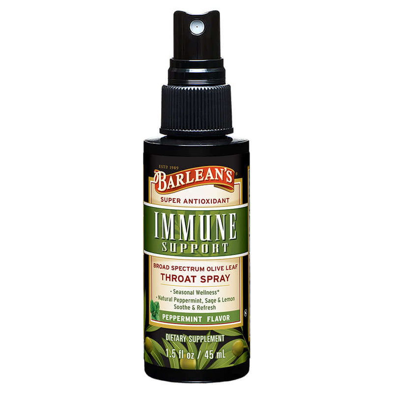 Immune Support Throat Spray - Peppermint
Olive Leaf Complex