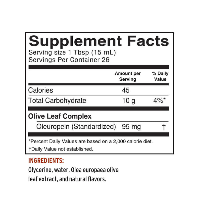 Immune Support - Peppermint
Olive Leaf Complex 16 oz