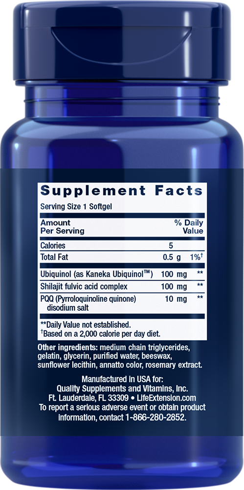 Super Ubiquinol CoQ10 with Enhanced Mitochondrial Support