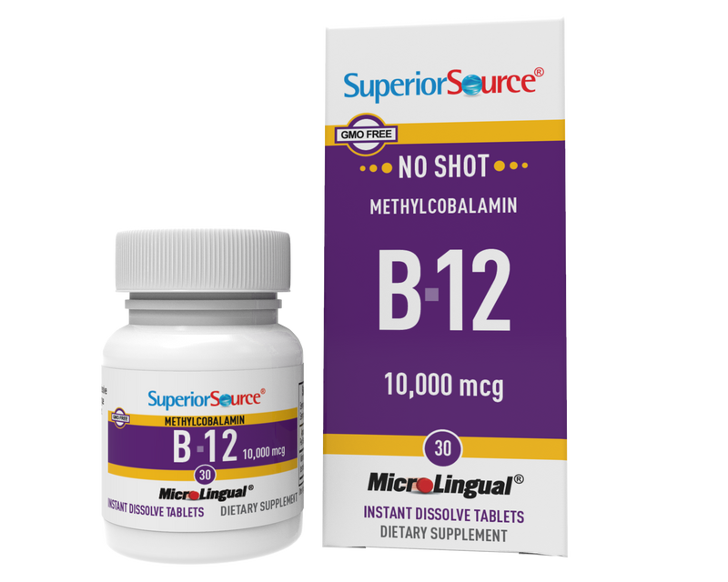 NO SHOT Methylcobalamin Extra Strength B-12 10,000 mcg