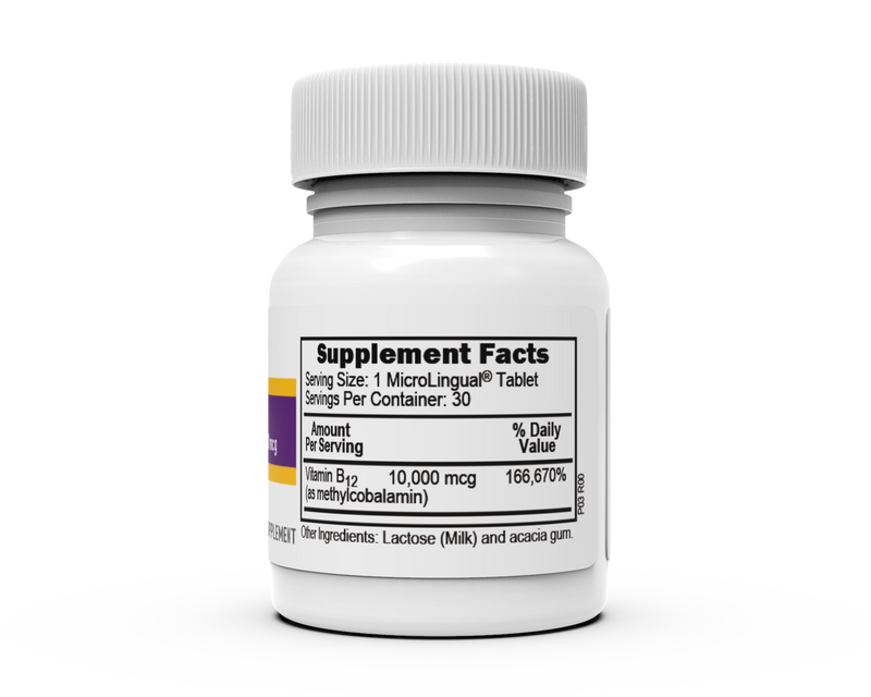 NO SHOT Methylcobalamin Extra Strength B-12 10,000 mcg