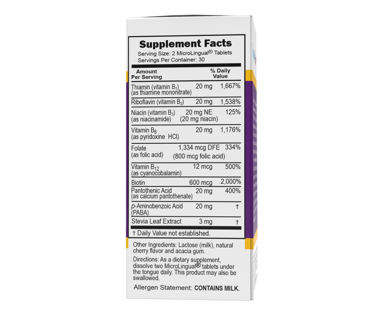 Balance B Complex Extra Folic Acid 800 mcg & Biotin 600 mcg