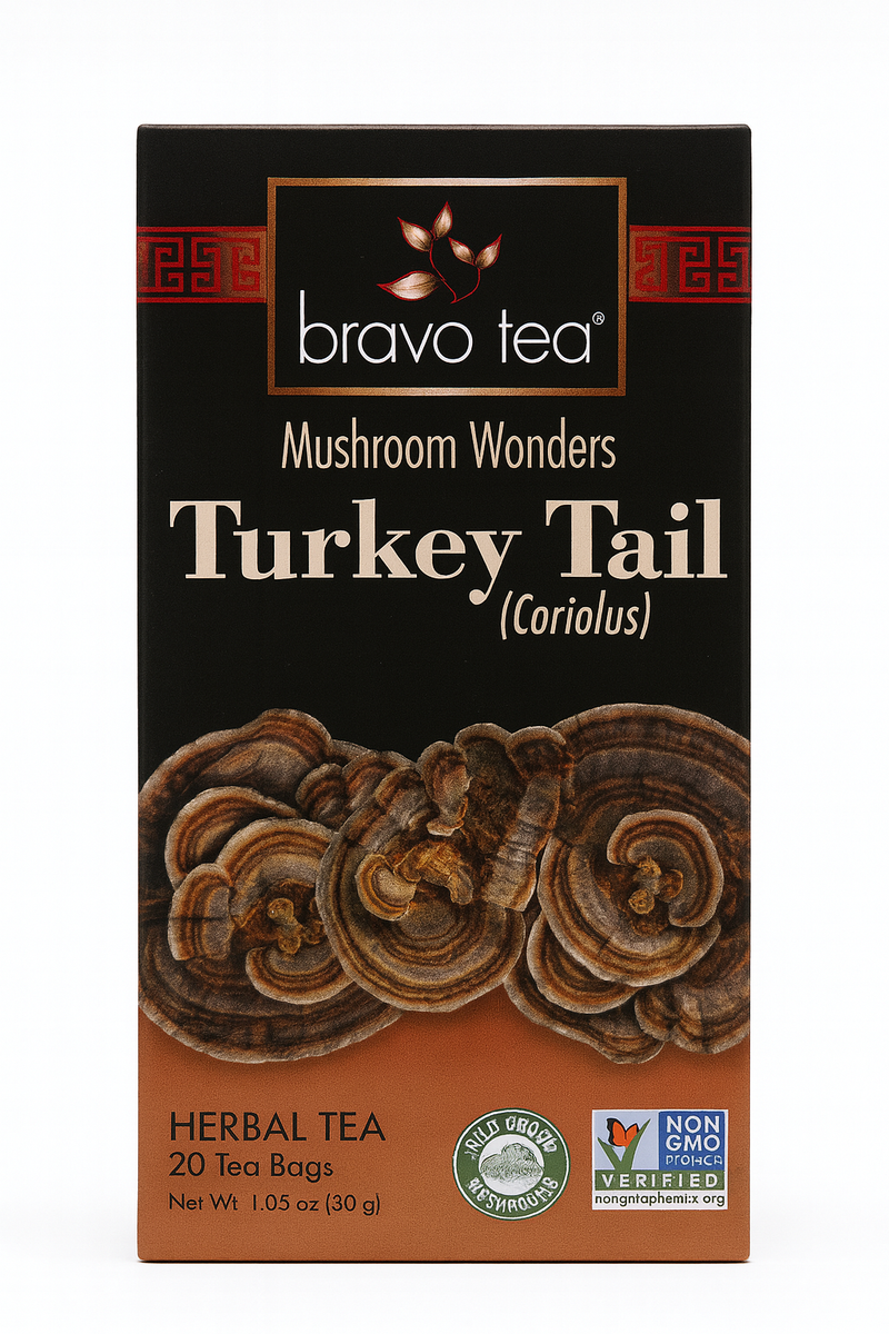 Turkey Tail Mushroom Tea SUPPORTS HEALTHY IMMUNE SYSTEM FUNCTION