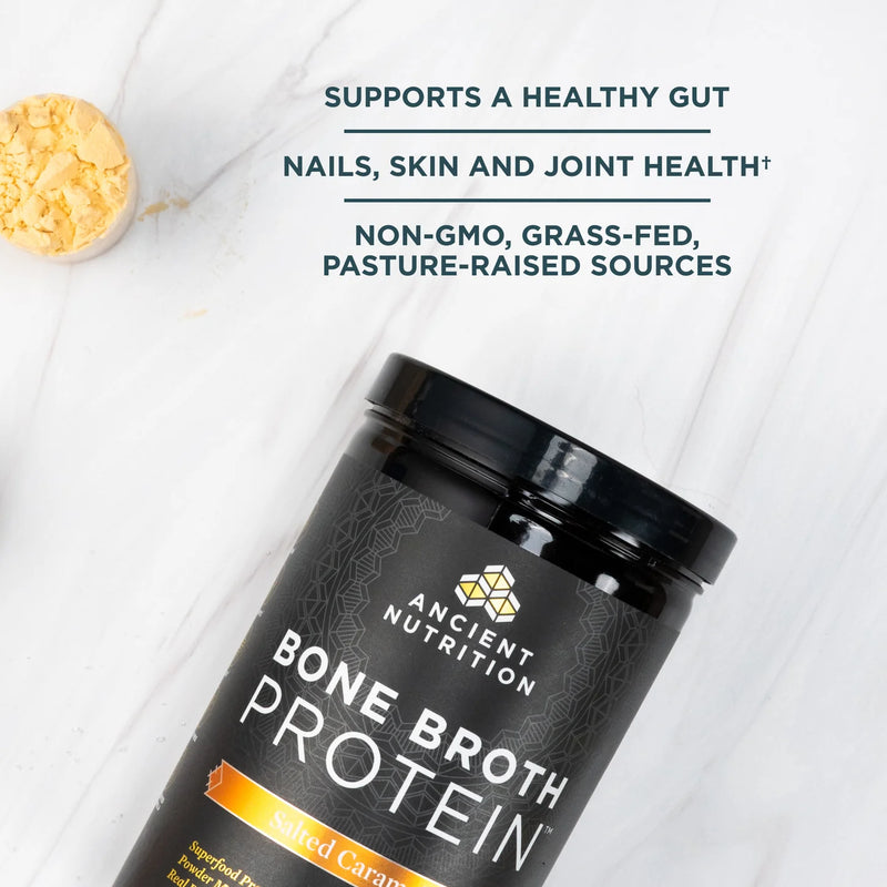 Bone Broth Protein Salted Caramel 20 grams per serving