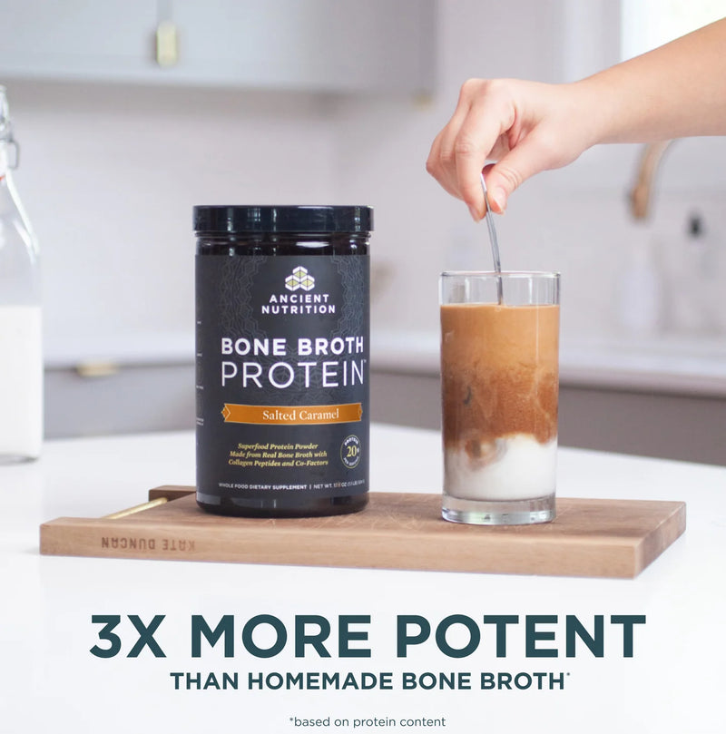 Bone Broth Protein Salted Caramel 20 grams per serving