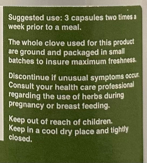 Oxygen-Wellness Co Fresh-Ground Cloves 100ct