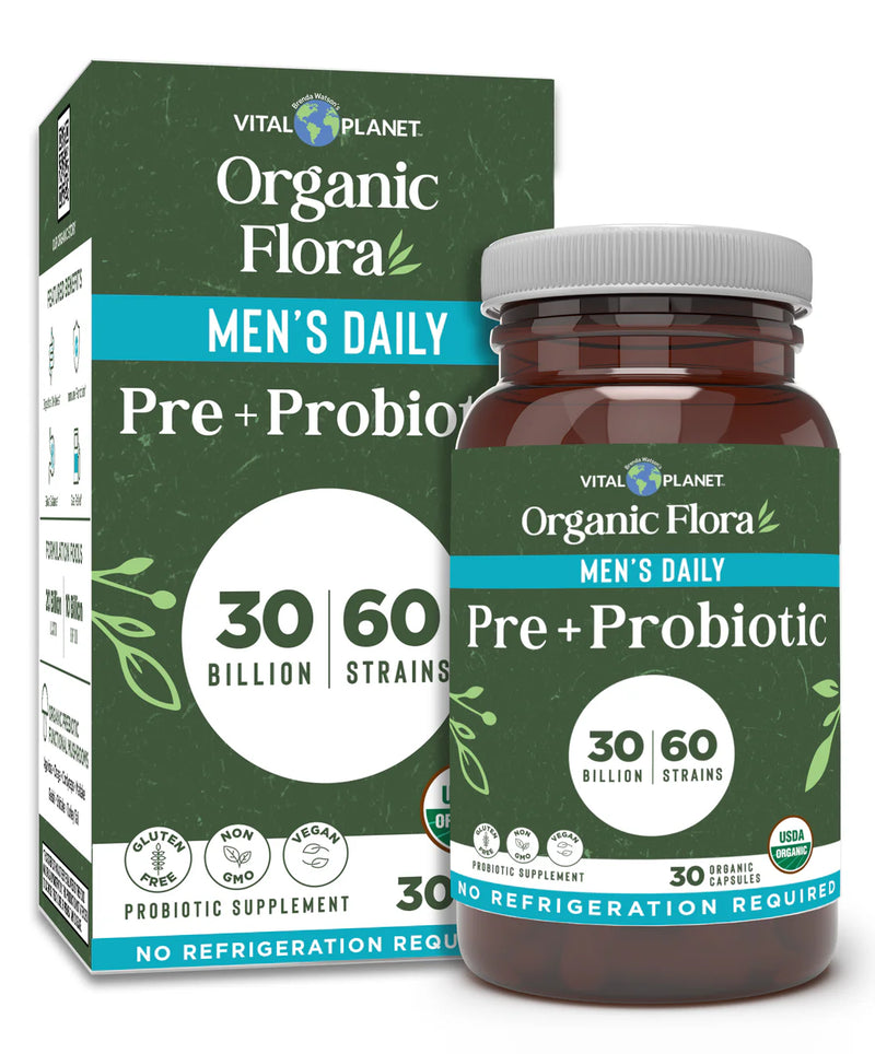 Vital Planet Shop  Organic Flora Men’s Daily Probiotic Supplement