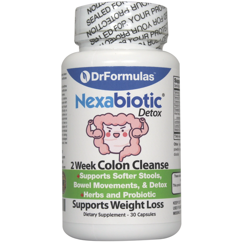 DrFormulas Nexabiotic Colon Cleanse for Quick Weight Loss and Detox | Probiotics & Psyllium Husk