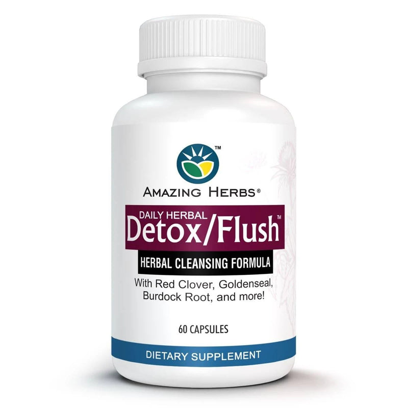 Amazing Herbs Detox Flush Detoxifier – 60 Capsules