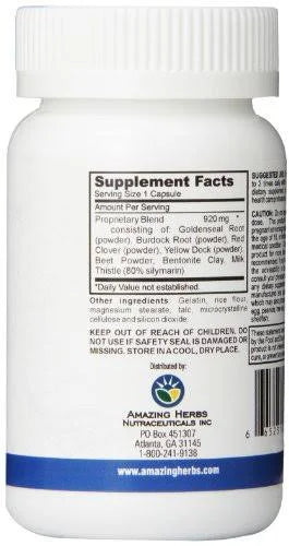 Amazing Herbs Detox Flush Detoxifier – 60 Capsules