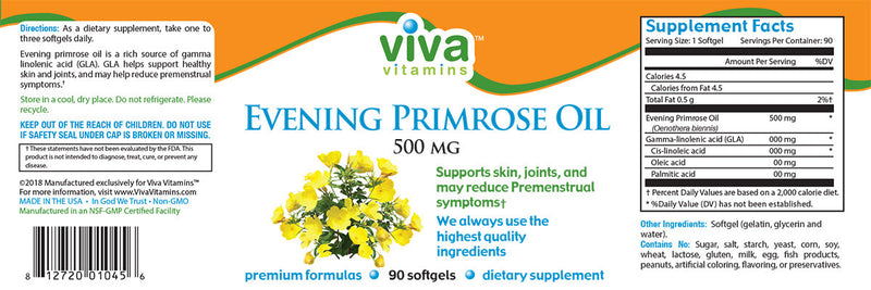 Evening Primrose Oil 500mg