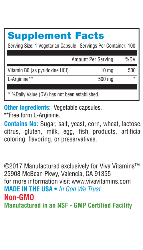 L-Arginine 500mg