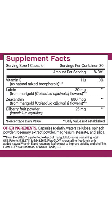 Earth Wise Lutein with Bilberry